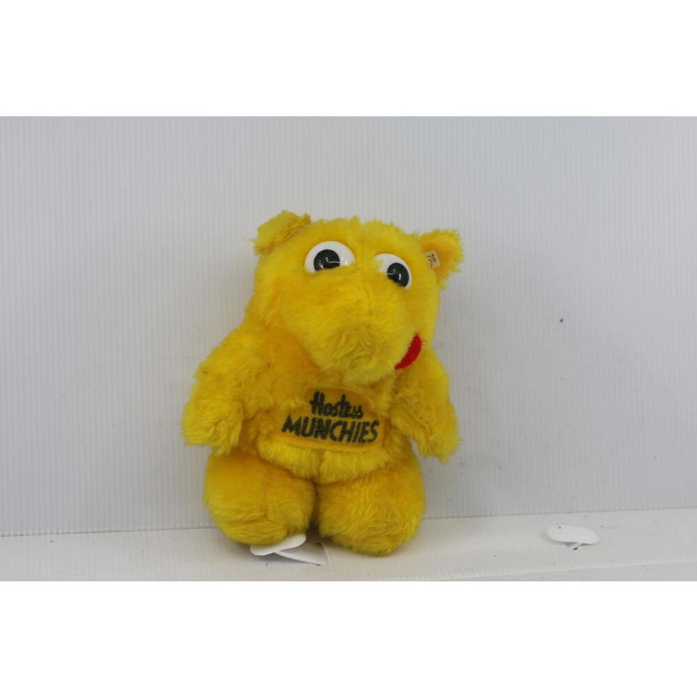 Vintage Small Hostess Munchies Yellow Plush Toy 5" tALL